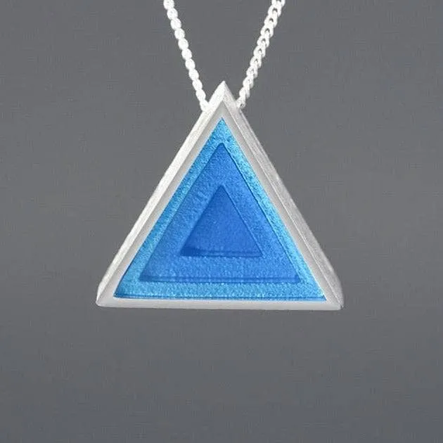 Minimalist Triangle Epoxy Pendant