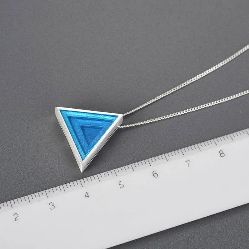 Minimalist Triangle Epoxy Pendant