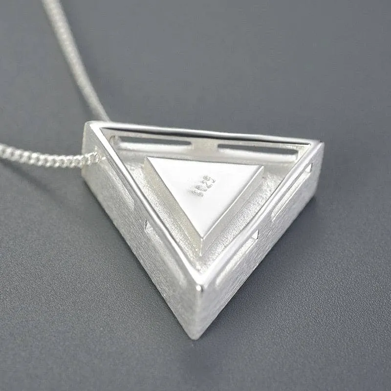 Minimalist Triangle Epoxy Pendant