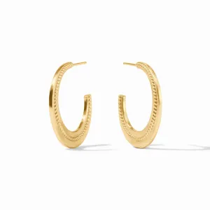 Nassau Crescent Hoop Gold (Large)