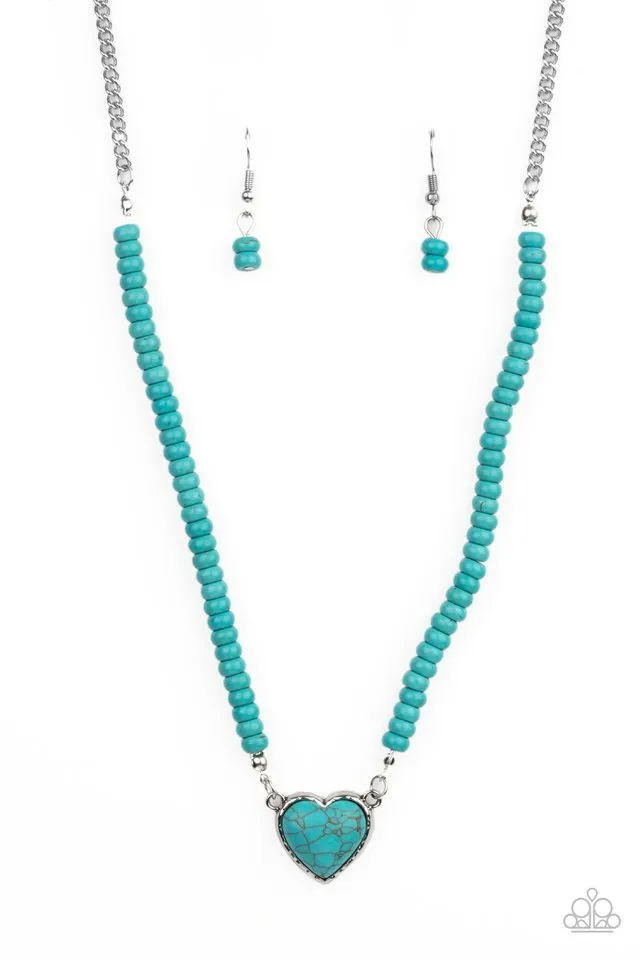 Paparazzi Necklace ~ Country Sweetheart - Blue