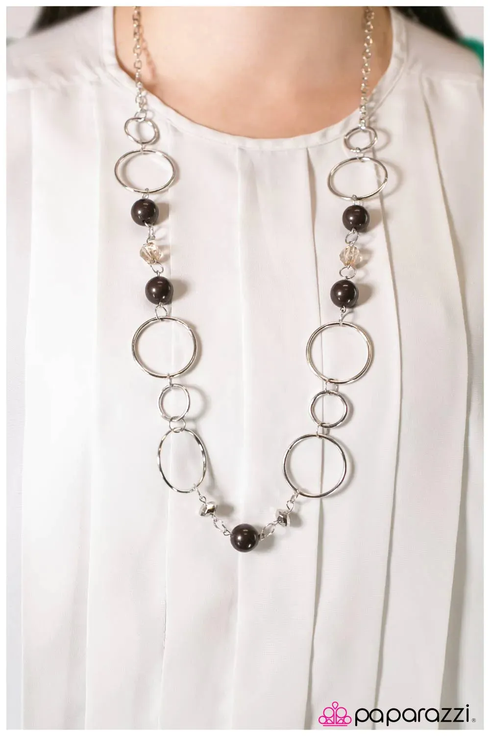 Paparazzi Necklace ~ Keeping Up With The Joneses  - Brown