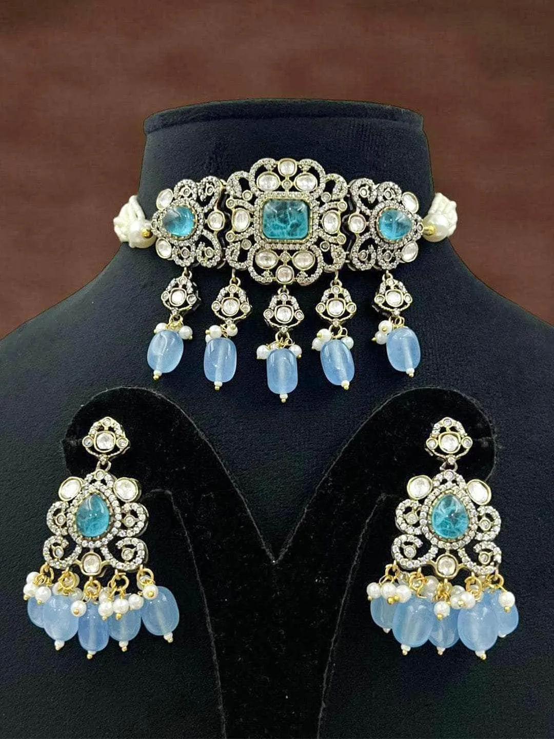 Polki Kundan Choker Bridal Necklace