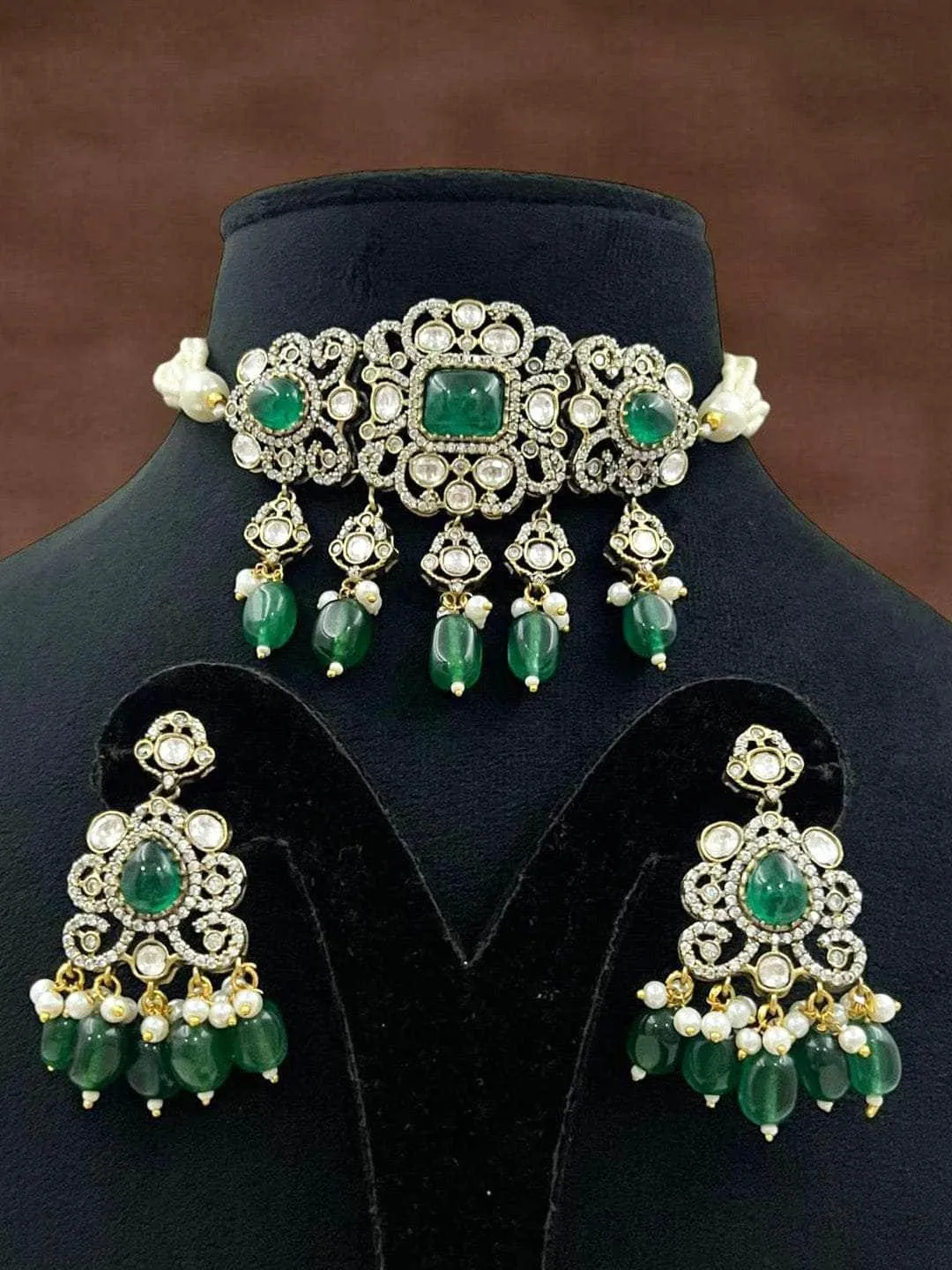 Polki Kundan Choker Bridal Necklace