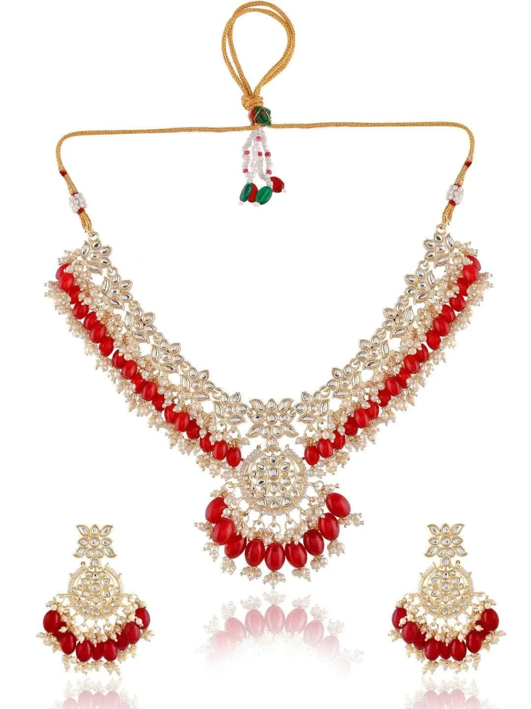 Prestigous Basra Cheed Bead Set Red