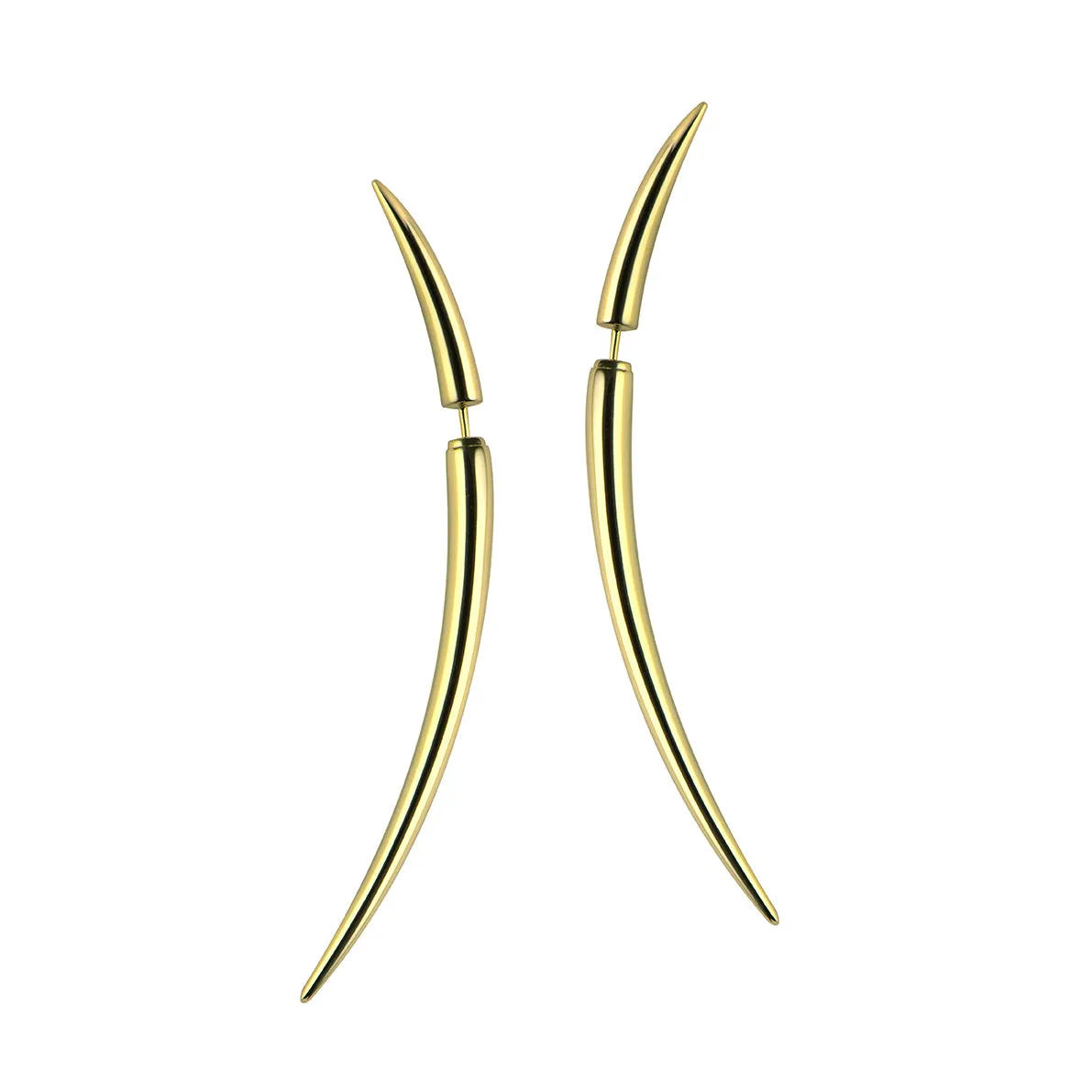 Quill Large Earrings - Yellow Gold Vermeil