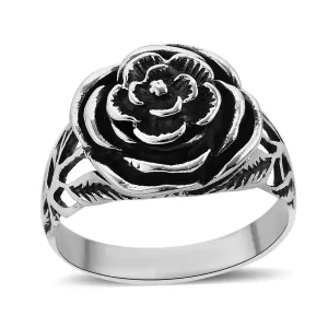 Rose Flower Shaped Vintage Minimalist Rings For Women - 925 Sterling Silver Rings