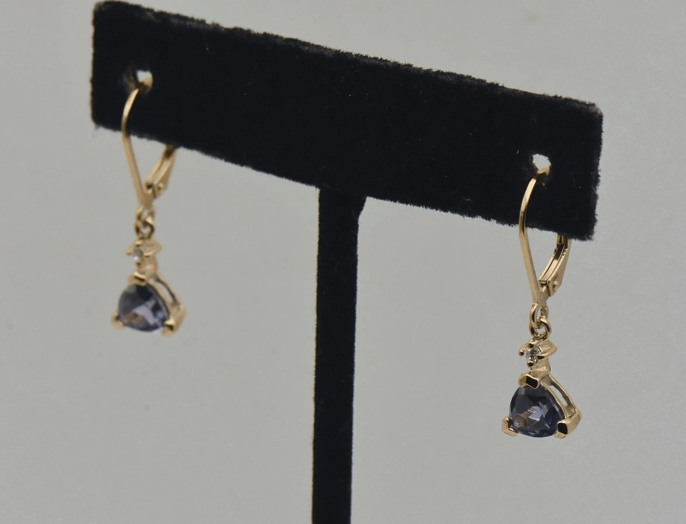 Ross-SImons - Synthetic Color Change Sapphire Vermeil Earrings