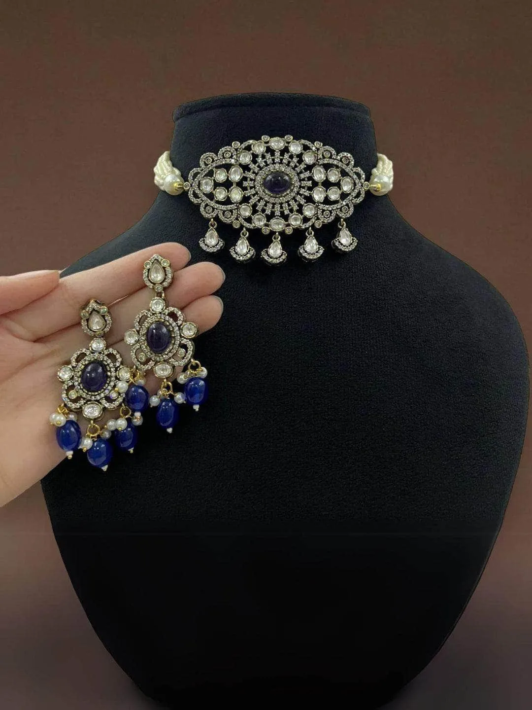 Sabyasachi Inspired Antique Victorian Necklace Set