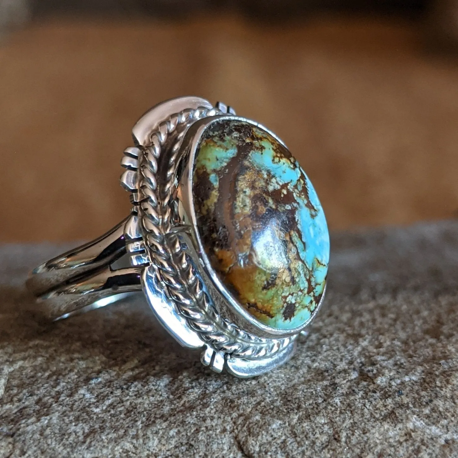 Sierra Nevada Turquoise Ring by Jake Sampson SWSG-RNG-0015