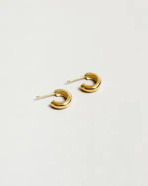 Small Abbie Hoops – Gold Plated