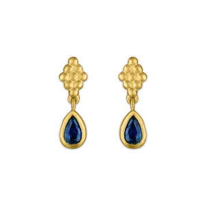 Small Blue Sapphire Nona Earrings