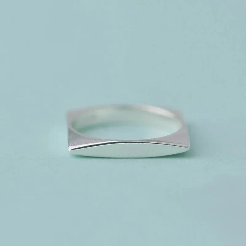 Square Sterling Silver Ring