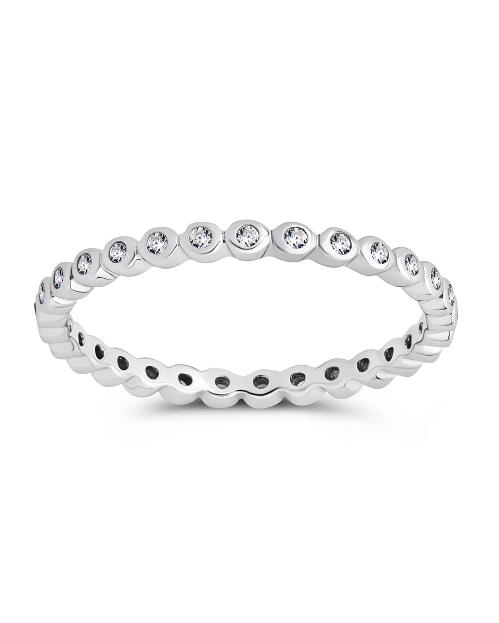 Sterling Silver Full Eternity Stacking Band