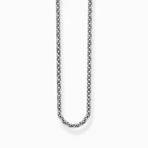 Thomas Sabo Silver, Blackened Anchor Necklace