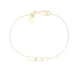 Triple Oval Link Chain Bracelet