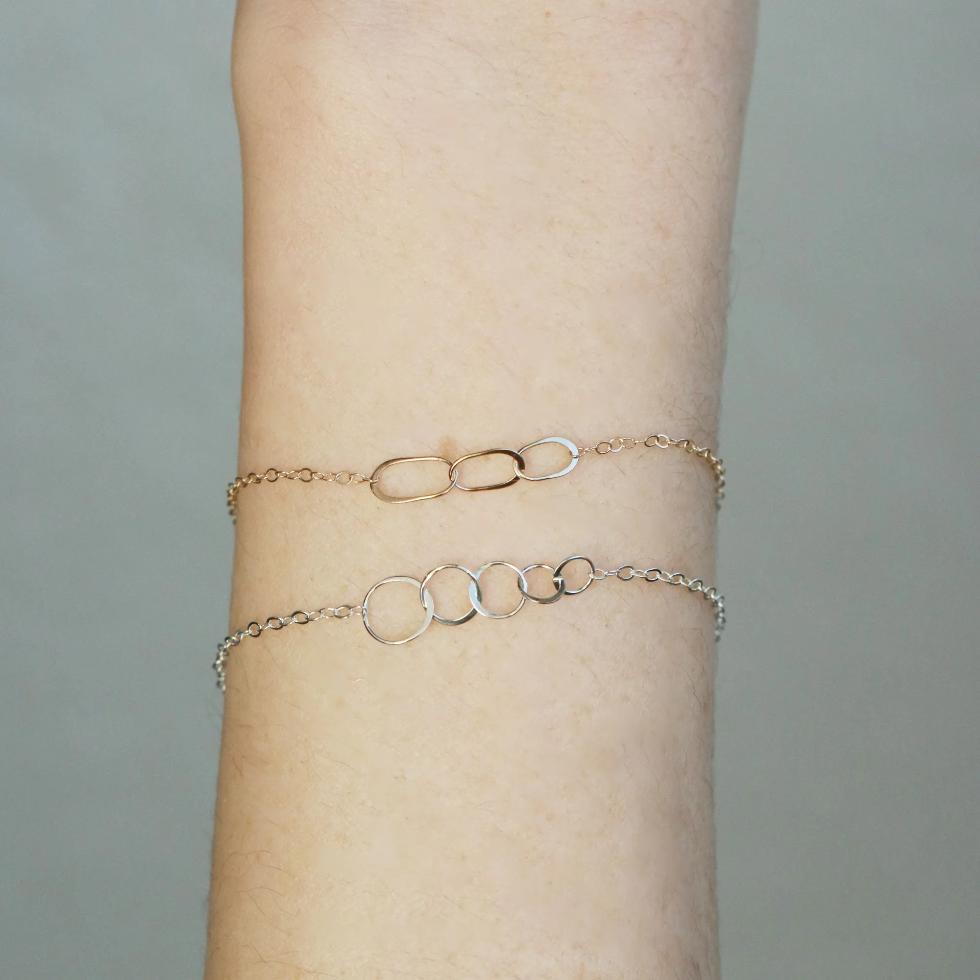 Triple Oval Link Chain Bracelet