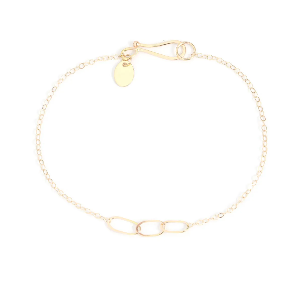 Triple Oval Link Chain Bracelet