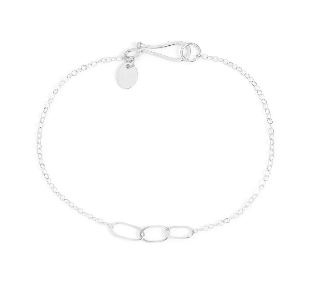 Triple Oval Link Chain Bracelet