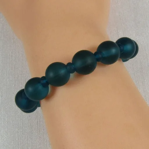 Turquoise Sea Glass Bracelet