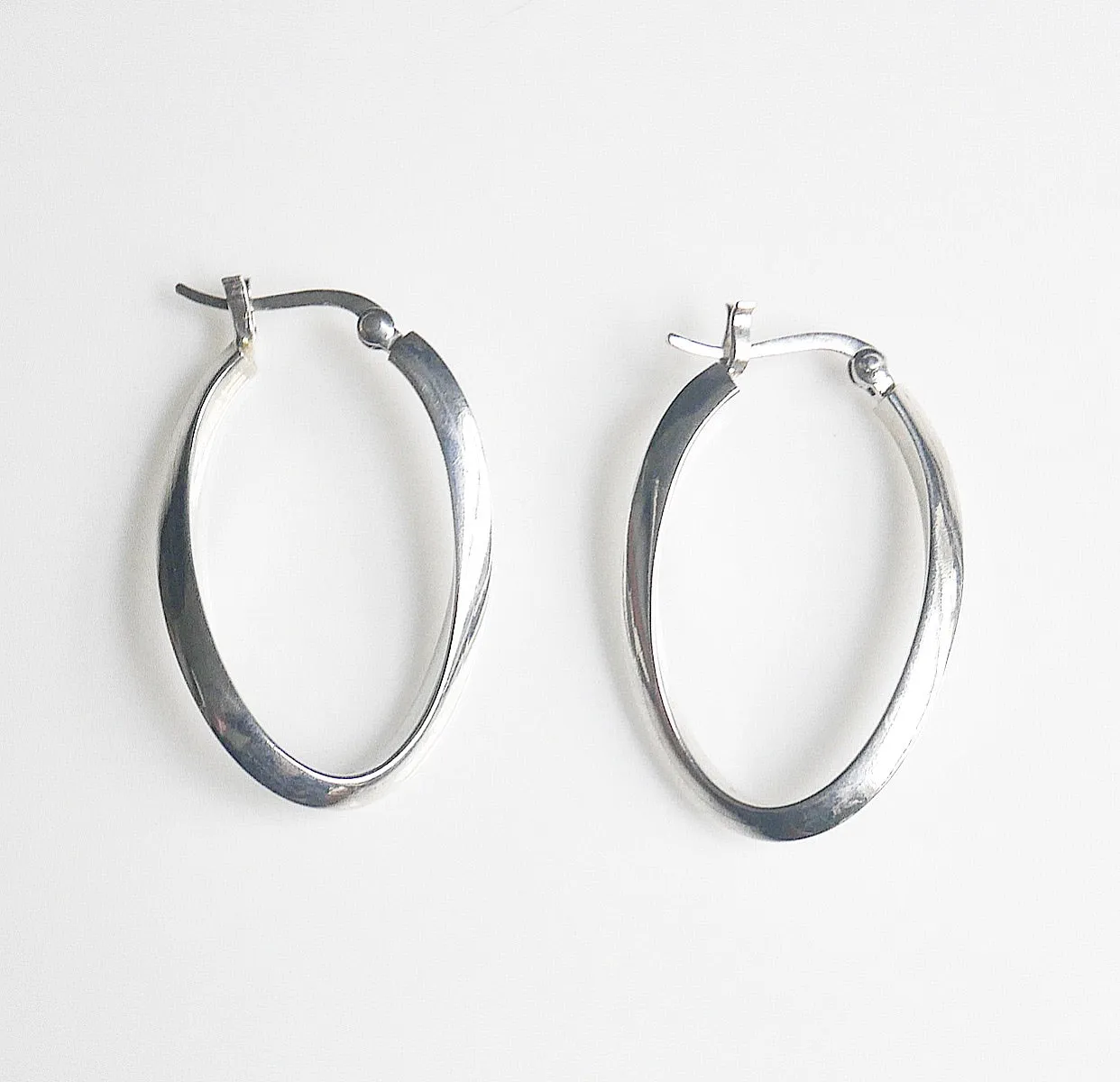 Twisted Hoop Earrings.