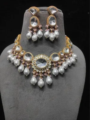 Uncut Polki Necklace Set