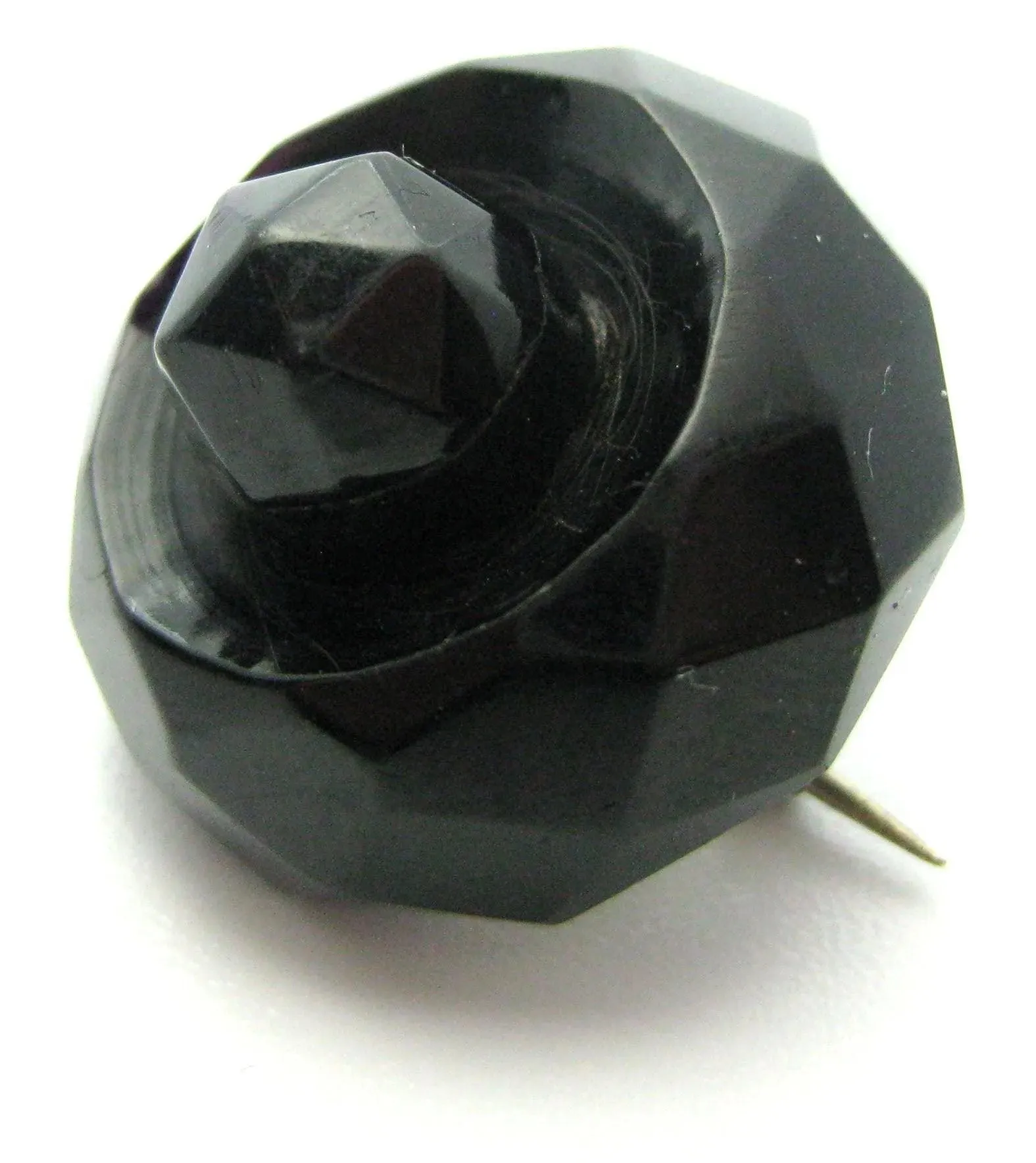 Vintage 1880 Whitby Jet Brooch