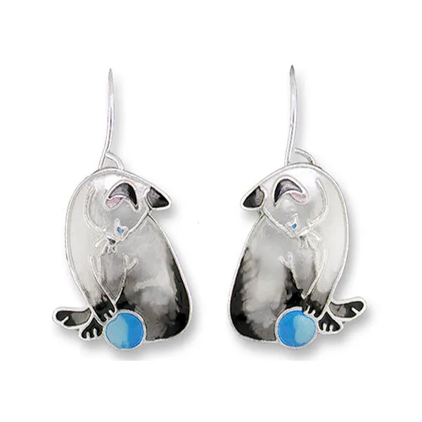 Zarah Zarlite Siamese Cat Pierced Earrings